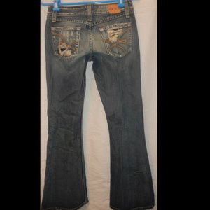 BKE Buckle Size 26 x 30 Destroyed Jeans Boot Cut